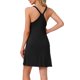 thumbnail image 3 of INSPIRAR CHIC Vestido de Dormir para Mujeres con Doble Tirante Noche Cuello Redondo Noche S Negro, 3 of 6