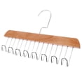 thumbnail image 1 of KAKOWELY Multiple Shirt Hanger Wooden Clothes Storage Rack Khaki Clothing Organizer 1 Set, 1 of 8