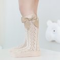 thumbnail image 5 of Coerni Winter Warm Socks for Kids Toddler Children's Socks Thin Mesh Mid Calf Socks Girls Big Bow Baby Socks High School Girl Gift Ideas, 5 of 5