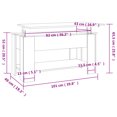 thumbnail image 4 of vidaXL Coffee Table Brown Oak 101x49x52 cm Engineered Wood, 4 of 5
