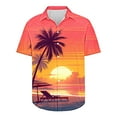 thumbnail image 3 of USNSM Mens Big and Tall Hawaiian Shirts Regular Fit Short Sleeve Button Down Shirt Summer Outdoor Casual Holiday Beach Printed Shirts Multicolor L, 3 of 5
