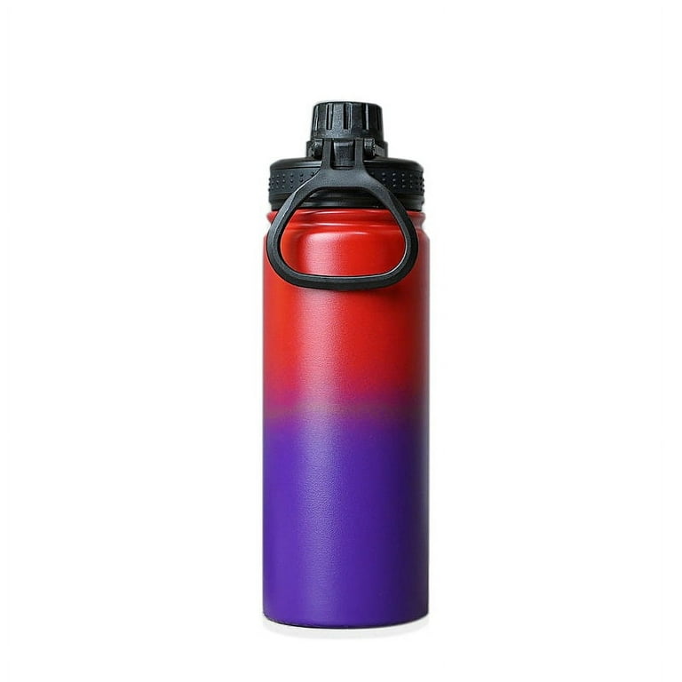 Orca Flask Water Bottle, Stainless Steel Insulated Sports Water Bottle,  Wide Mouth Leakproof Lid Vacuum Insulated Double Wall Water Bottle (Peach)