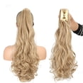 thumbnail image 1 of Perruque Bouclée pour Femmes avec Pince à Griffes 22 Pouces de Long Extension de Cheveux Ondulés Perruques en Fibre Synthétique Résistantes à la Chaleur Forte Adhérence et Fixation Sécurisée, 1 of 7
