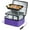 Purple, variant on Mini Portable Electric Lunch Box - Cordless Food Warmer for Cooking and Reheating on the Go - 12V Power for Work, Office, and Outdoor Use - Black