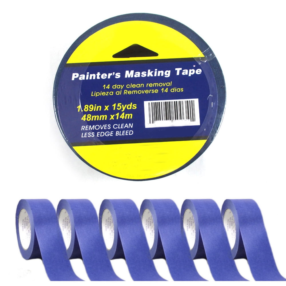 9 Rolls Painters Masking Paint Tape Blue 1.89"x10Yd Multi Surface