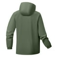 thumbnail image 4 of Men's Windbreakers Fashion Casual Outdoor Work Bag Long Sleeve Hooded Casual Coat/jacket Jacket Windbreaker Jackets for Men Green 2XL, 4 of 8
