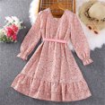 thumbnail image 5 of Cathalem Little Girls Spring Dress High Low Boho Dresses,Red 10Y, 5 of 5