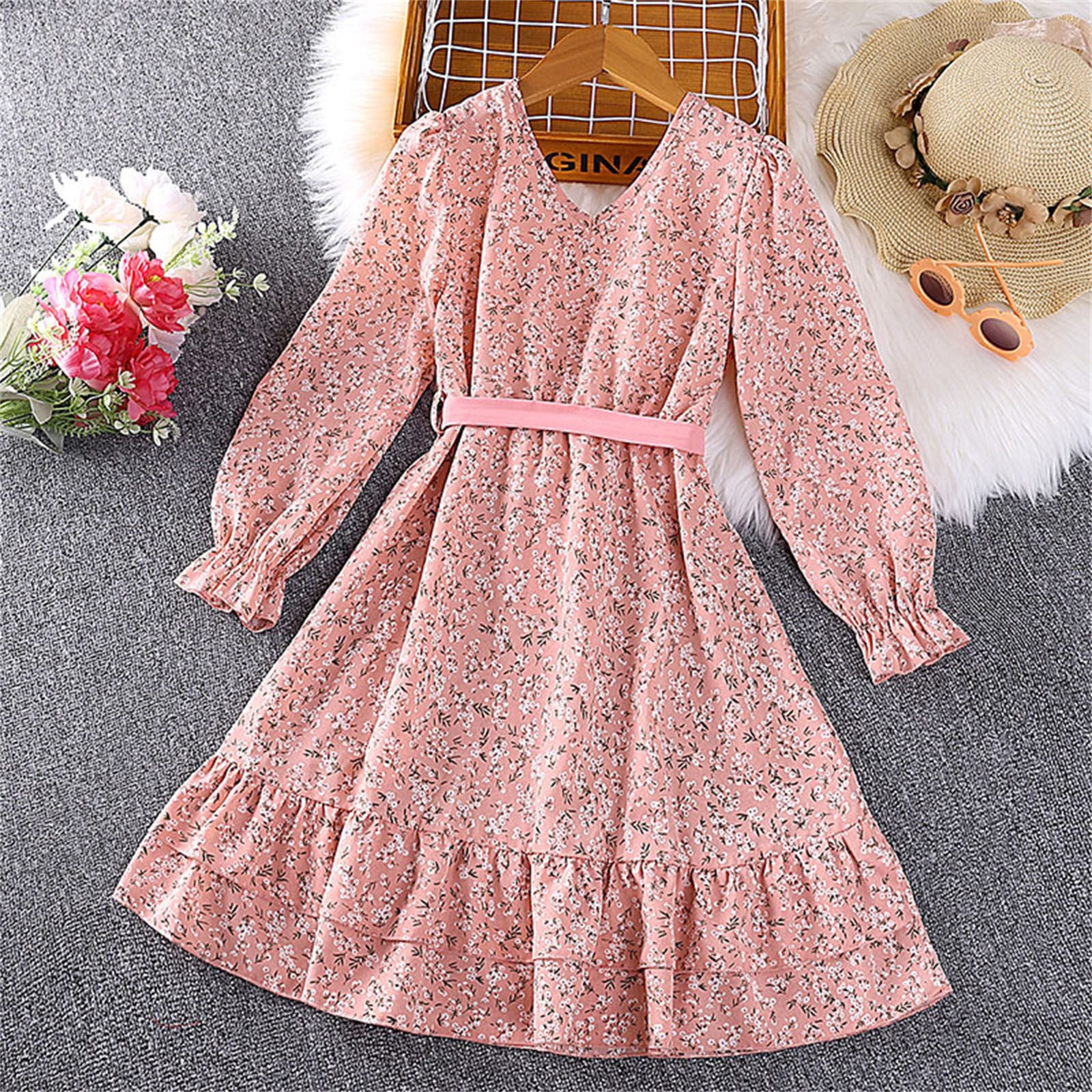 Girl long sleeve dress discount