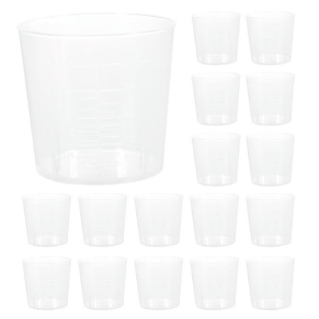 

NUOLUX 20pcs 60mL Plastic Graduation Beakers Measurement Beaker Measuring Cups and Cooking Liquid Container Paint Mixing Cup