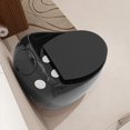 thumbnail image 6 of 1-Piece 1.28 GPF Single Flush Egg Shape Toilet in Glossy Black, 6 of 8