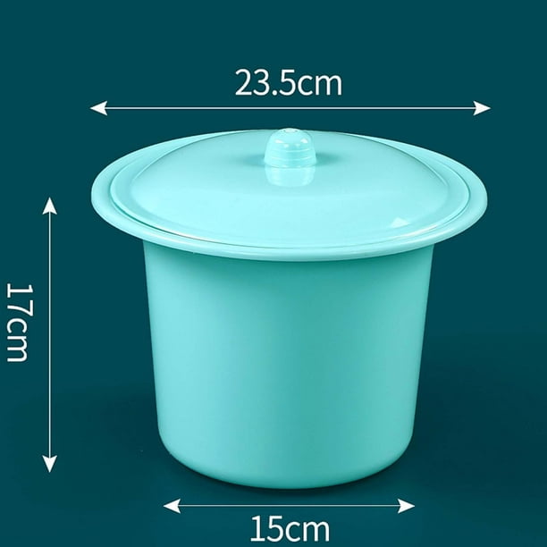 Compact lightweight spittoon with lid made of PP potty for hotel