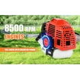 thumbnail image 4 of Seipouy 52cc Weed Wacker Gas Powe, 2 in 1 Gas String Trimmer/Edger Brush Cutter,Multi Yard Care Tools,Rubber Handle & Shoulder Strap Included, Lightweight Design, 4 of 11