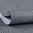 thumbnail image 4 of Grasscloth Wallpaper Textured 24in X 393in Fabric Contact Paper Gray Wall Paper Textured Linen Wallpaper Peel and Stick Self-Adhesive Thick Vinyl Embossed Film Wallpaper (Gray), 4 of 12