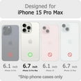 thumbnail image 2 of Funda magnética a prueba de golpes para iPhone 15 Pro Max con soporte incorporado, funda protectora delgada y duradera para teléfono, 2 of 7