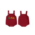 thumbnail image 2 of Rovasas Baby Christmas Romper Overalls Tree Letter Embroidery Jumpsuit, 2 of 9