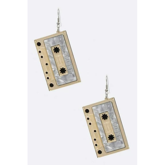 Iconic Cassette Tape Acrylic Earrings