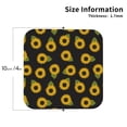 thumbnail image 3 of Pofeuu Sunflowers Print Leather Coasters Set of 6, Round Cups Mugs Mat Pad for Home Kitchen Heat Resistant Drink Coasters,Square, 3 of 7