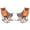 Orange, variant on SunnyFeel Heated Camping Rocking Chair for Adults, Oversized Padded Recliner Folding Camping Chairs Patio Rocker (2 Pack Gray)