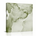 thumbnail image 2 of Canvas Wall Art Sage Green Abstract Canvas Art Print Silver Marble Ripples Pictures Wall Decor for Living Room Bedroom Artwork Decorations Stretched Framed Ready to Hang 10"x10", 2 of 9