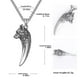thumbnail image 3 of Hip Hop Vintage Cabeza de Lobo Titanio Collar de Acero Inoxidable Collar Dientes de Lobo Masculino Colgante con Cadena de Suéter, 3 of 8