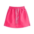 thumbnail image 5 of Teylalorva Girls Mini Skorts Cotton Breathable Elastic Waist with Pocket Summer Casual Sports Skorts Hot Pink Size 6, 5 of 8