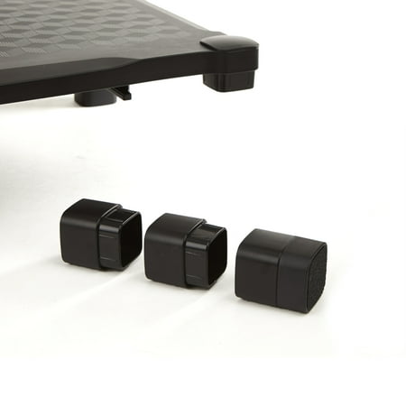 Mind Reader - Extra Wide Monitor Stand Riser - Black