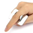 thumbnail image 3 of Nail Makeup Palettes Stainless Steel Ring Cosmetics Instruments Convenient Square Mixing Beauty Accessories Art Cosmetics Instruments Paint Small Color Mix Plat, 3 of 9