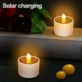 thumbnail image 3 of kkbbma under $5 6 Pack Solar Candles Outdoor Waterproof, Dusk to Dawn Outdoor Lighting, Reusable LED Tea Light Candles for Lantern Garden Camping and Home Decor, 3 of 7