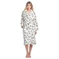 thumbnail image 2 of Casual Nights Women's Heart Long Sleeve Mini Popcorn Fleece Plush Robe, 2 of 2