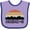Lavender and Purple, variant on Inktastic Anchorage Alaska Skyline Boys or Girls Baby Bib