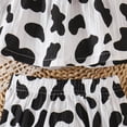 thumbnail image 4 of NOLDARES Toddler Girls Clothes Sleeveless Shirts Shorts Baby Girl Summer Outfit Cute print Infant Outfits(Black,6-12 Months), 4 of 5