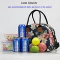 thumbnail image 6 of Insulated Lunch Bags for Women Men - AILKIN Large Tote Adult Lunch Box Side Pockets,Reusable Leakproof Cooler School Lunch Bag for Adult with Adjustable Shoulder Strap at Work Office Picnic,Big Flower, 6 of 6