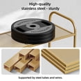 thumbnail image 6 of KSSKSS 3-Tier Metal Shoe Rack, Sturdy Mesh Shoe Storage Organizer with Adjustable Feet,for Front Door Entrance, Closet, Garage, Dorm, Gold, 6 of 8