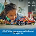 thumbnail image 4 of LEGO City 4x4 Fire Truck with Rescue Boat Building Toy - Fire Truck Toy for Kids, Boys & Girls, Ages 5+ - Gift for Christmas - Pretend Play Set for Preschool - 60412, 4 of 8
