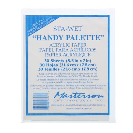 Wet Palette - Masterson Sta-Wet Acrylic Palette Refill Sheets, 40/Pkg.