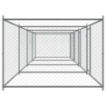 thumbnail image 4 of vidaXL Dog Cage Grey Galvanized Steel 26.2 x 6.6 x 4.9 ft Durable, 4 of 6