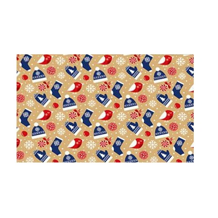 

Fjofpr Hot PVC Table Mat Christmas Table Mat Hotel Tableware Mat Printed Table Mat Best Gift