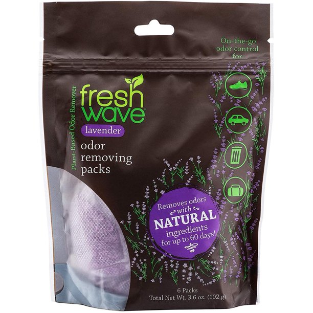 Fresh Wave Lavender Odor Eliminating & Deodorizing Packs, Bag of 6