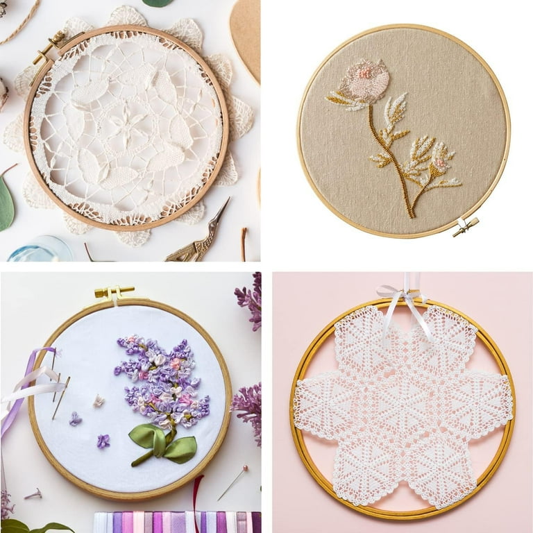 7 Inch 1 Piece Wooden Embroidery Hoops Bamboo Circle Cross 7 Inch 1 Piece Wooden Embroidery Hoops Bamboo Circle Cross