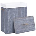 thumbnail image 2 of vidaXL Panier à Linge en Bambou Gris 83 L, 2 of 5