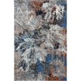 thumbnail image 1 of homeroots home decor 395989 5’ x 8’ Gray Abstract Foliage Area Rug, 1 of 1