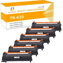 Toner H-Party Compatible Toner Cartridge for Brother TN-630 for Use with Brother HL-L2300D L2305W L2320D, DCP-L2500D L2520DW L2540DN,MFC-L2700DW L2700DWR L2700DN (Black,6-Pack)