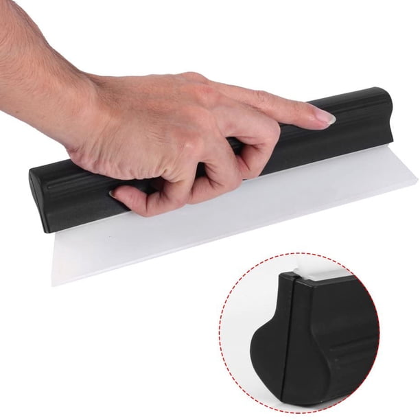 Escobilla de goma de silicona para coche, escobilla de agua, agarre ergonómico, limpiador de lavado de coches, rascador de vidrio para secar el vidrio de l
