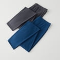 thumbnail image 3 of Men Pants Elastic Waist Double-Sided Brushed Thermal Insulation Long Johns Solid Color Mountaineering Vacation Travel Work School Bottoming Trousers, 3 of 7