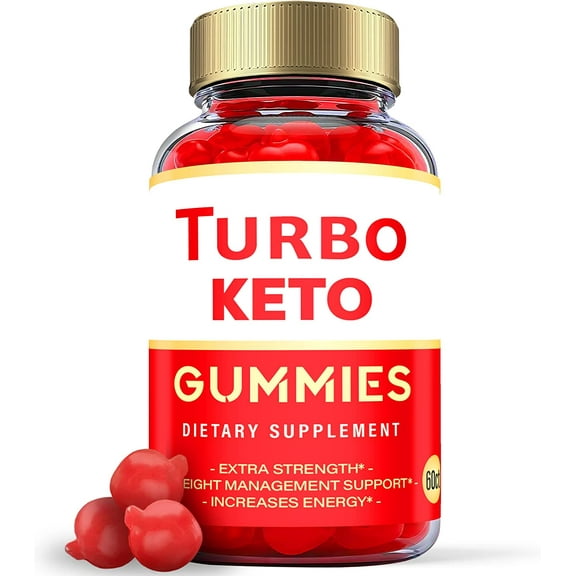 (1 Pack) Turbo Keto ACV Gummies - Supplement for Weight Loss - Energy & Focus Boosting Dietary Supplements for Weight Management & Metabolism - Fat Burn - 60 Gummies