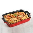 thumbnail image 2 of Gibson Crock Pot Brand 10" x 7.5" Ribbed Casserole Red 93597312M, 2 of 4