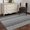 White Light Gray Dark Gray, variant on Round Area Rug 8 Ft, Teal Black Boho Washable Non-Slip Circle Carpet for Living Room/Bedroom, Vintage Ethnic Tribe Abstract Art Collection Low-Profile Large Area Rugs for Indoor