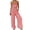 Red, variant on AHTJRT Gingham One Piece Jumpsuit for Women Ruffle Square Neck Low-Cut Sleeveless Rompers Baggy Wide Leg Lounge Beach Overalls Green L