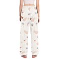 thumbnail image 3 of Dailycode Women's Pajama Pants Wide Leg Lounge Pj Bottoms With Pockets Cute Duck with Tie, 3 of 7