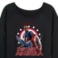 thumbnail image 3 of Marvel Captain America: Brave New World - Sam Wilson Cap America - Women's French Terry Pullover Sweatshirt, 3 of 5